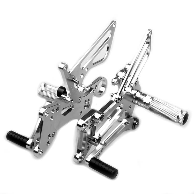 Silver Rear Sets for BMW S 1000 RR ABS 2009 - 2014