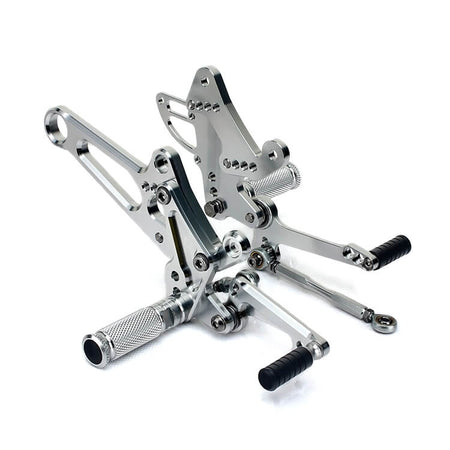 Silver Rear Sets for DUCATI DIAVEL 2011 - 2016