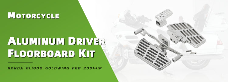 Aluminum Driver Floorboard Kit for Honda GL1800 Goldwing F6B 2001-Up