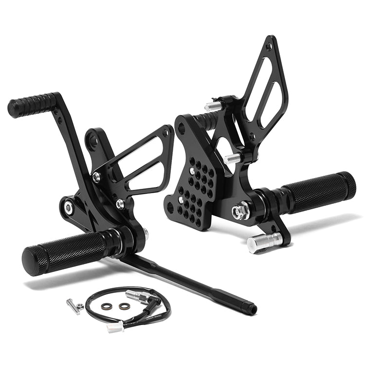 Adjustable CNC Rearsets Foot Pegs for Kawasaki ZX6R 2009-2014