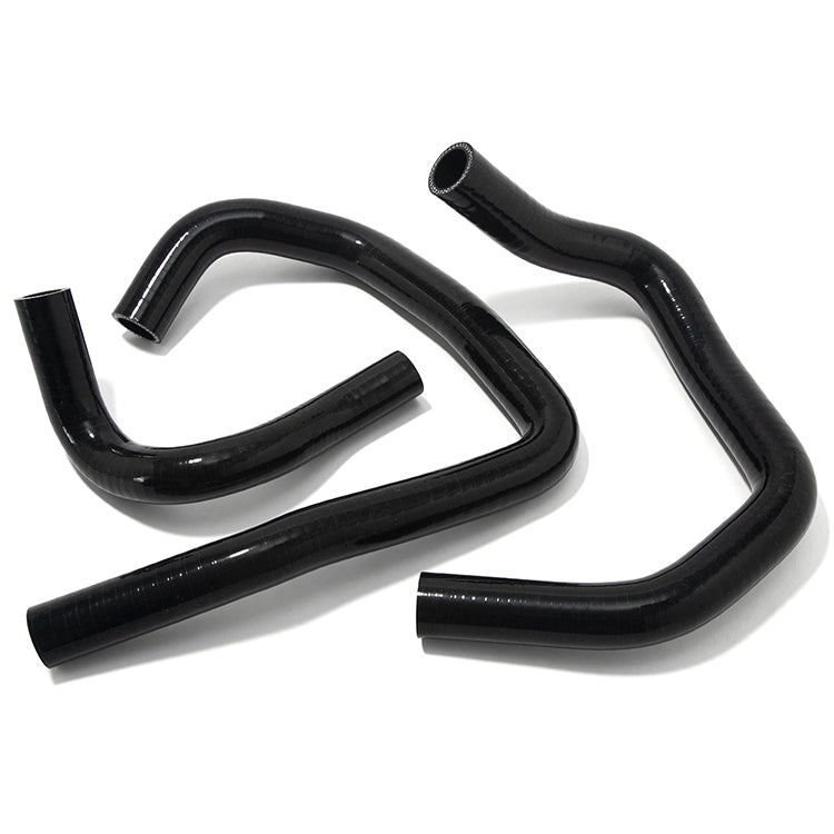 Black Silicone Radiator Hose Kit (3-Piece) For Kawasaki Ninja ZX-6R ZX6R 2005-2006