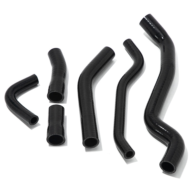 Black Silicone Radiator Hose Kit (6-Piece) For Yamaha FZ1 Fazer FZS1000S 2006-2011