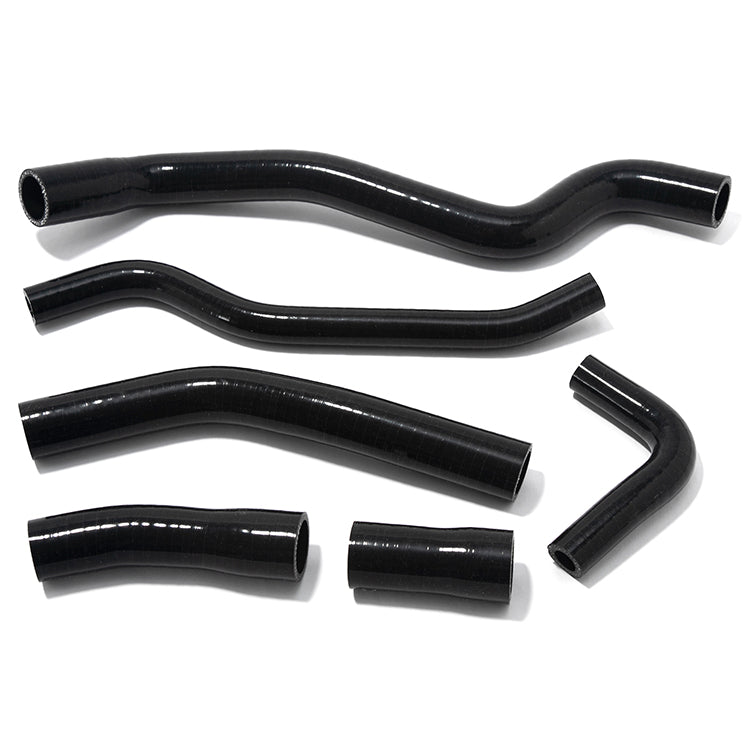 Black Silicone Radiator Hose Kit (6-Piece) For Yamaha FZ1 Fazer FZS1000S 2006-2011