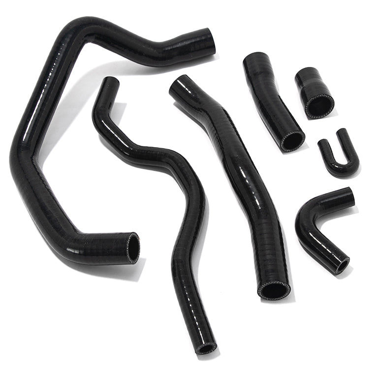 Black Silicone Radiator Hose Kit (7-Piece) For Yamaha YZF-R1 YZF R1 1000 2007-2008