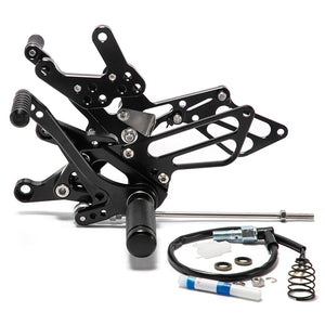 CNC Rear Set Adjustable Foot Pegs For Yamaha YZF-R3 / MT-03 2015-2024