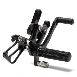 CNC Rear Set Adjustable Foot Pegs For Yamaha YZF-R3 / MT-03 2015-2024