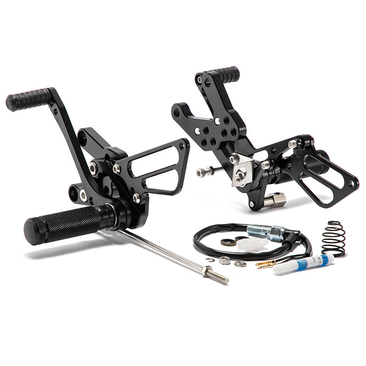 CNC Rear Set Adjustable Foot Pegs For Yamaha YZF-R3 / MT-03 2015-2024