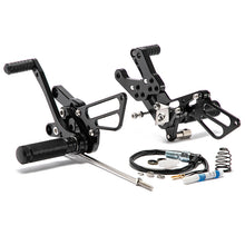 Load image into Gallery viewer, CNC Rear Set Adjustable Foot Pegs For Yamaha YZF-R3 / MT-03 2015-2024