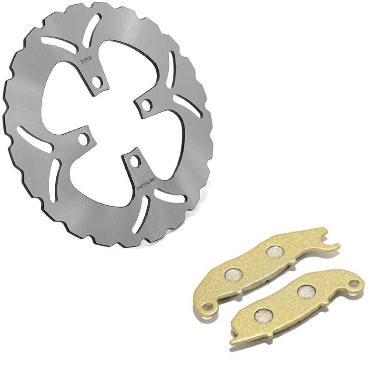 Front Brake Disc Rotors & Pads for Honda Dax 125 (ABS) 23-up / MSX 125 2018-up / Monkey 125 2019-up