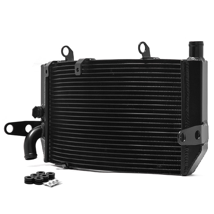 For Honda CBR600F F3 Black TIG-Welded Aluminum Water Cooling Radiator 1995-1998 19010-MAL-601