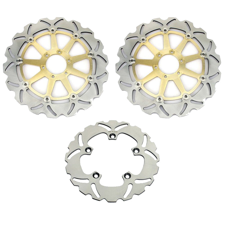 Front Rear Brake Disc for Aprilia RSV 1000 R Factory 2003-2008 / RSV 1000 SP 1999-2000 / SL 1000 Falco 2000-2005