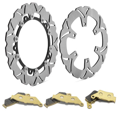 Front Rear Brake Disc Rotors & Pads for BMW F 900 GS 2023-2025 F 750 GS 2018-2025