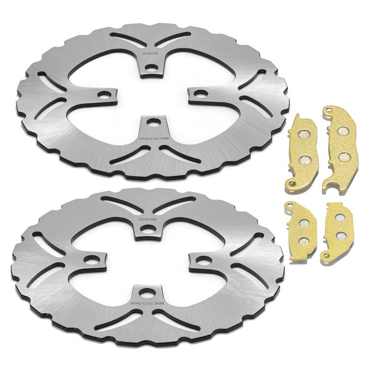 Front Rear Brake Disc Rotors & Pads for Honda MSX 125 2013-2020 / Monkey 125 2019-2024