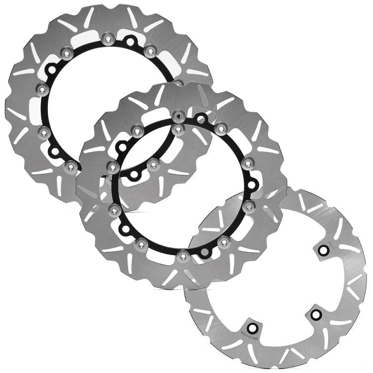 Front Rear Brake Disc Rotors for BMW F 750 850 GS 19-21 / HP2 1200 06 / R 1200 GS 04-13