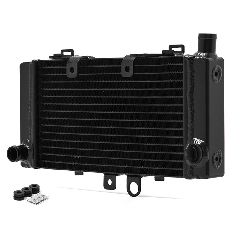 Heavy-Duty 26mm Core Black Aluminum Engine Cooling Radiator Replacement for Honda Hornet 250 1996-2007