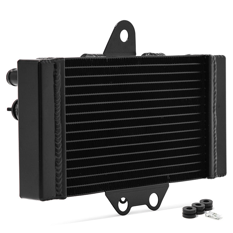 Heavy-Duty 26mm Core Black Aluminum Engine Cooling Radiator Replacement for Honda VTR250 1998-2008