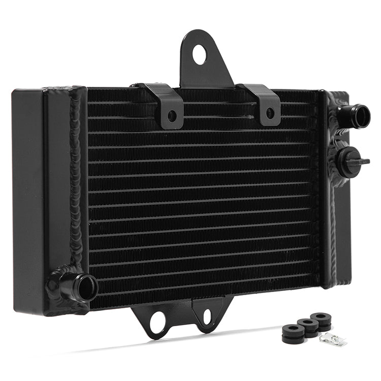 Heavy-Duty 26mm Core Black Aluminum Engine Cooling Radiator Replacement for Honda VTR250 1998-2008