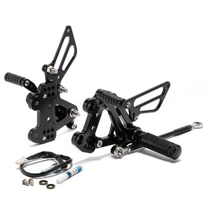 Rear Set Adjustable Footpegs For Kawasaki Ninja ZX-6R 1999-2002