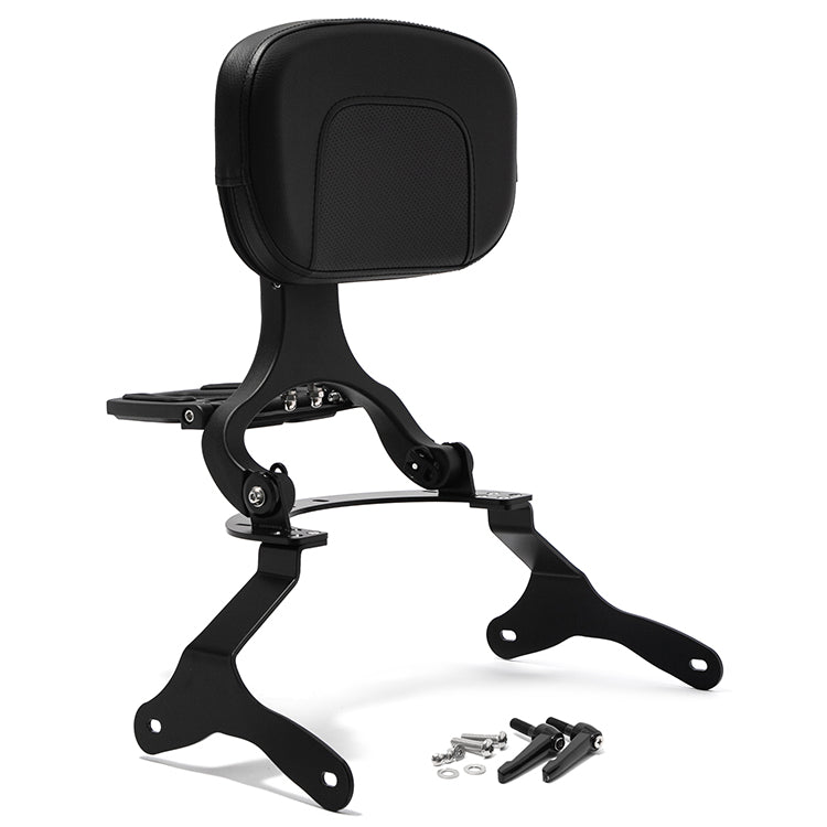 Multi-Purpose Adjustable Driver Passenger Backrest with Luggage Rack for Kawasaki Vulcan 1700 2010-2026