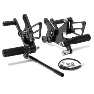 Rear Set Adjustable Rearsets Footpegs For Kawasaki ZX-6R 2005-2008