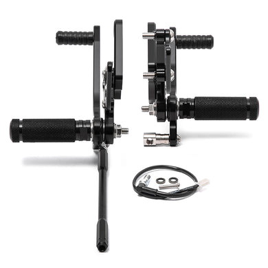 Rear Set Adjustable Rearsets Footpegs For Kawasaki ZX-6R 2005-2008