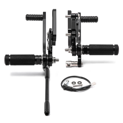Rear Set Adjustable Rearsets Footpegs For Kawasaki ZX-6R 2005-2008