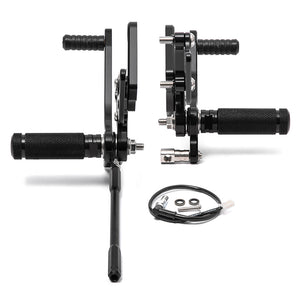 Rear Set Adjustable Rearsets Footpegs For Kawasaki ZX-6R 2005-2008