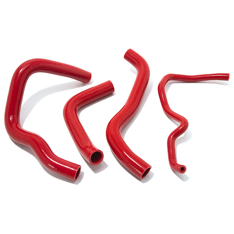 Red Silicone Radiator Hose Kit (4-Piece) For Suzuki GSX-R 600 GSXR750 2006-2011