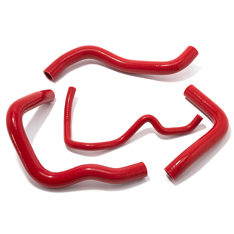 Red Silicone Radiator Hose Kit (4-Piece) For Suzuki GSX-R 600 GSXR750 2006-2011