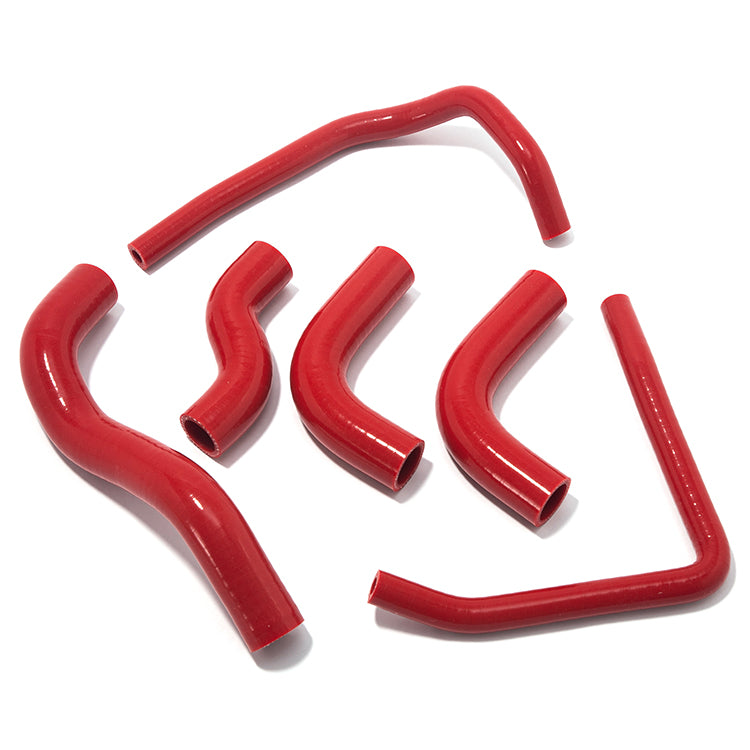 Red Silicone Radiator Hose Kit (6-Piece) For Kawasaki Z1000 Z 1000 2003-2006