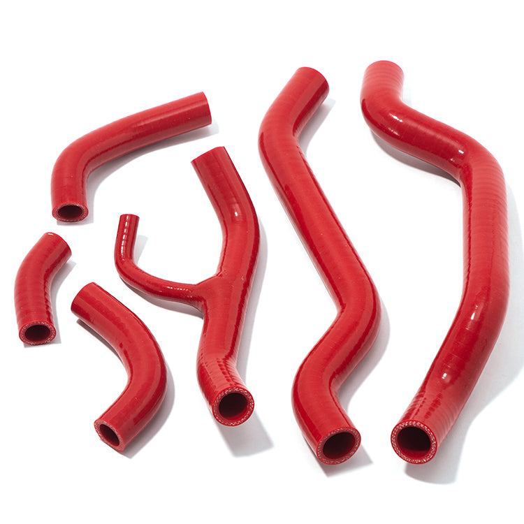Red Silicone Radiator Hose Kit (6-Piece) For Ducati 848 1098 1198 2007-2014