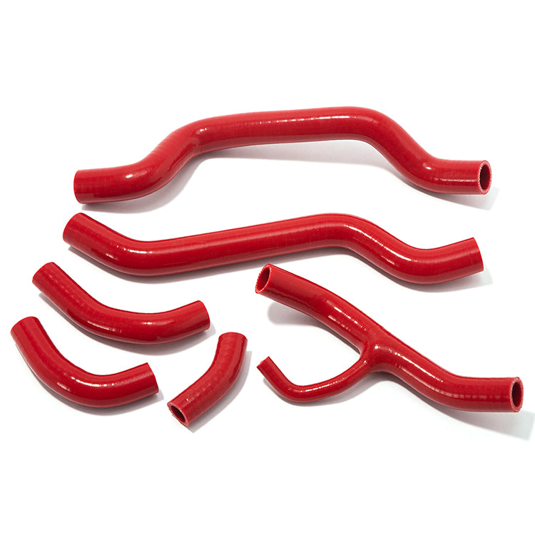Red Silicone Radiator Hose Kit (6-Piece) For Ducati 848 1098 1198 2007-2014
