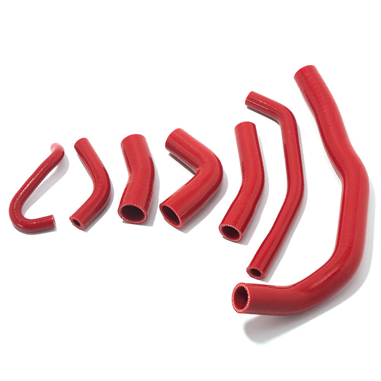 Red Silicone Radiator Hose Kit (7-Piece) For Yamaha YZF-R1 YZF R1 2002-2003