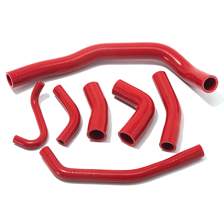 Red Silicone Radiator Hose Kit (7-Piece) For Yamaha YZF-R1 YZF R1 2002-2003