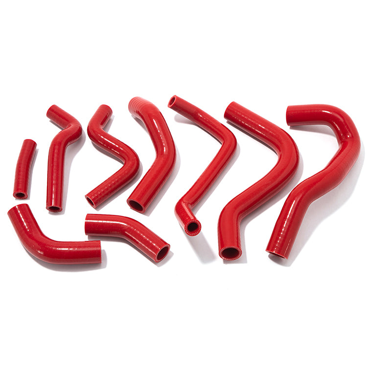 Red Silicone Radiator Hose Kit (9-Piece) For Honda CBR1000RR Fireblade 2008-2013
