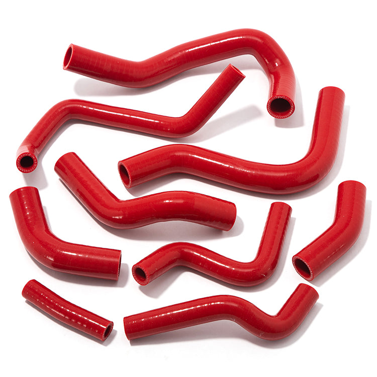 Red Silicone Radiator Hose Kit (9-Piece) For Honda CBR1000RR Fireblade 2008-2013