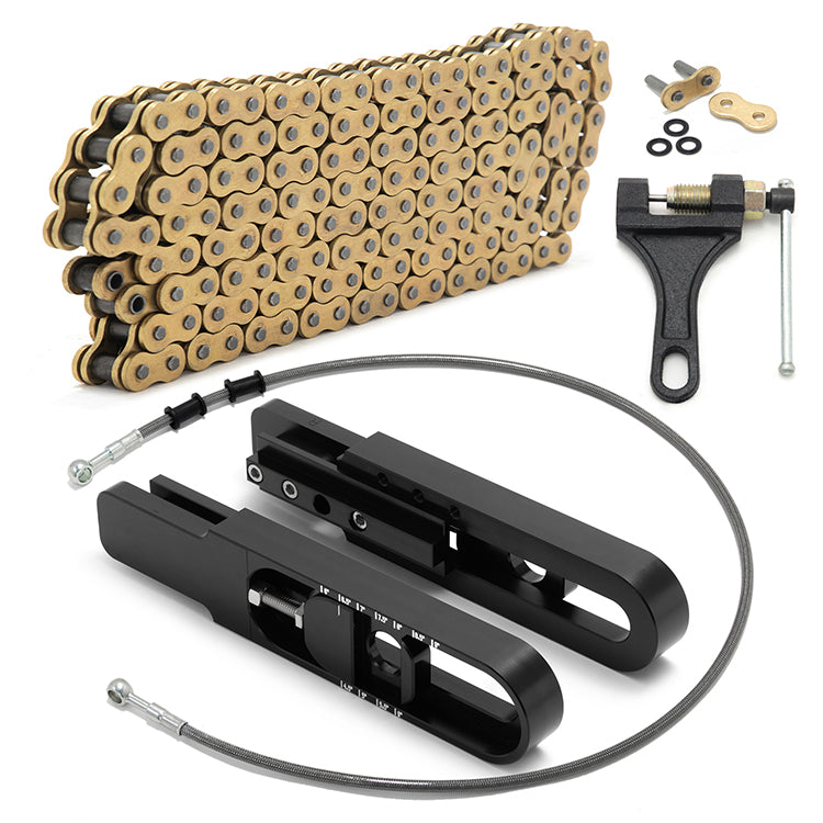 Swing Arm Extensions Brake Line Chain Remover Kit for
