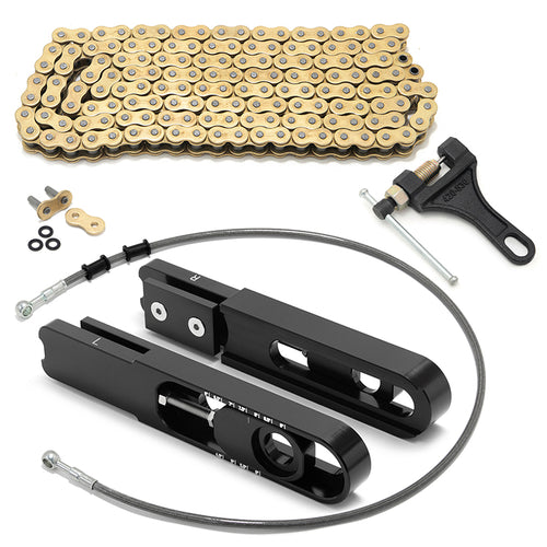 Swing Arm Extensions Brake Line Chain Remover Kit for Suzuki GSXR1000 2011-2024