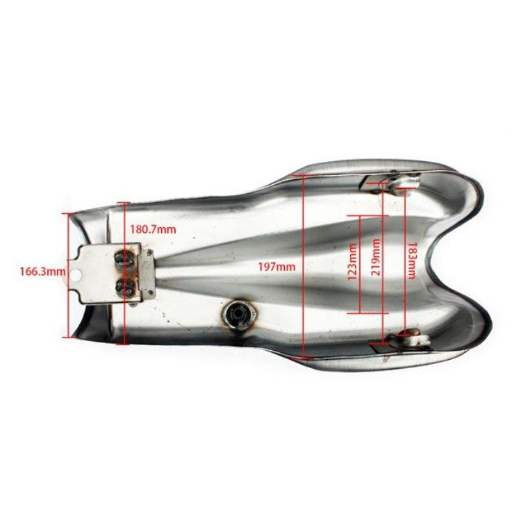 Universal Cafe Racer Gas Fuel Tank 10L/2.6Gal For Yamaha XJR400