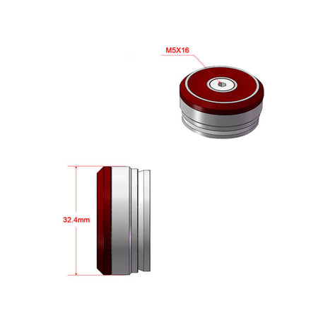 32.4mm Aluminum Motorcycle Frame Plug For Ducati