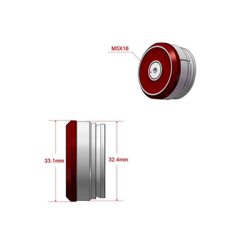 33.1mm Motorcycle Frame Plug For Ducati