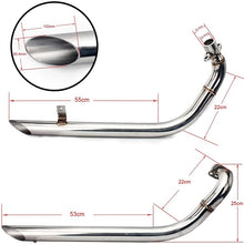 Load image into Gallery viewer, Motorcycle Muffler Exhaust System Pipes for Yamaha Virago XV535 XV400 1987-2004