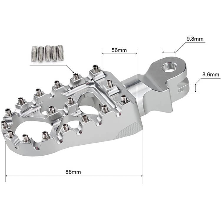 Front Rear Footpegs for Triumph Legend 1999-2001 / Bonneville America 2002-2020 / Speedmaster 2003-2023