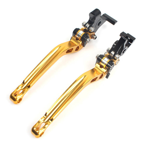 Gold Motorcycle Levers For DUCATI Multistrada 10 S 2010 - 2015