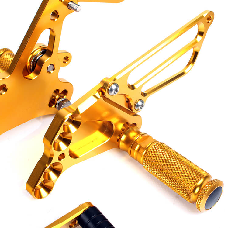 Gold Rear Sets for SUZUKI GSX-R 600 2011