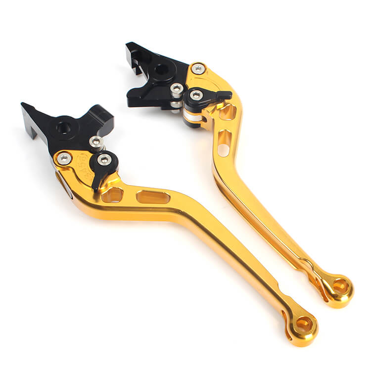 Golden Motorcycle Levers For KAWASAKI	ZRX 1100 1999 - 2007