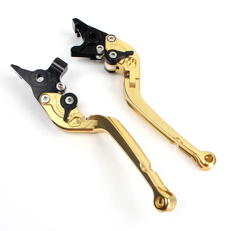 Golden Motorcycle Levers For MZ / MUZ 1000 ST 2005 -