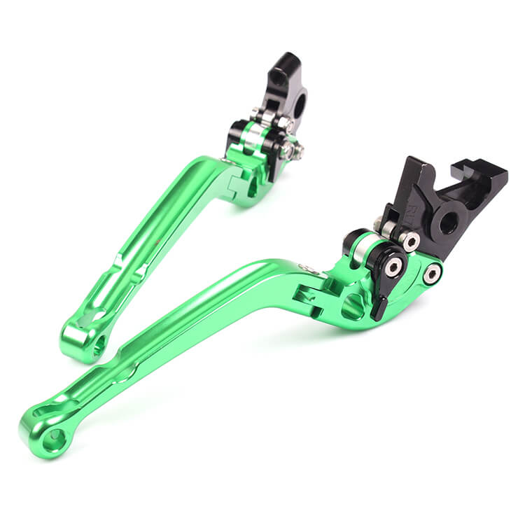 Green Motorcycle Levers For KAWASAKI ZX-6 R 2009 - 2018