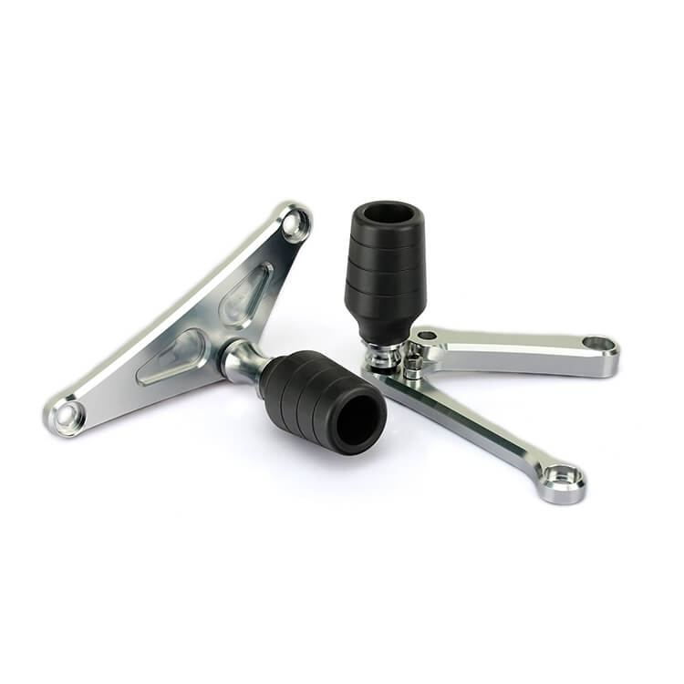 Silver Black Frame Slider for TRIUMPH DAYTONA 675 2013-2016