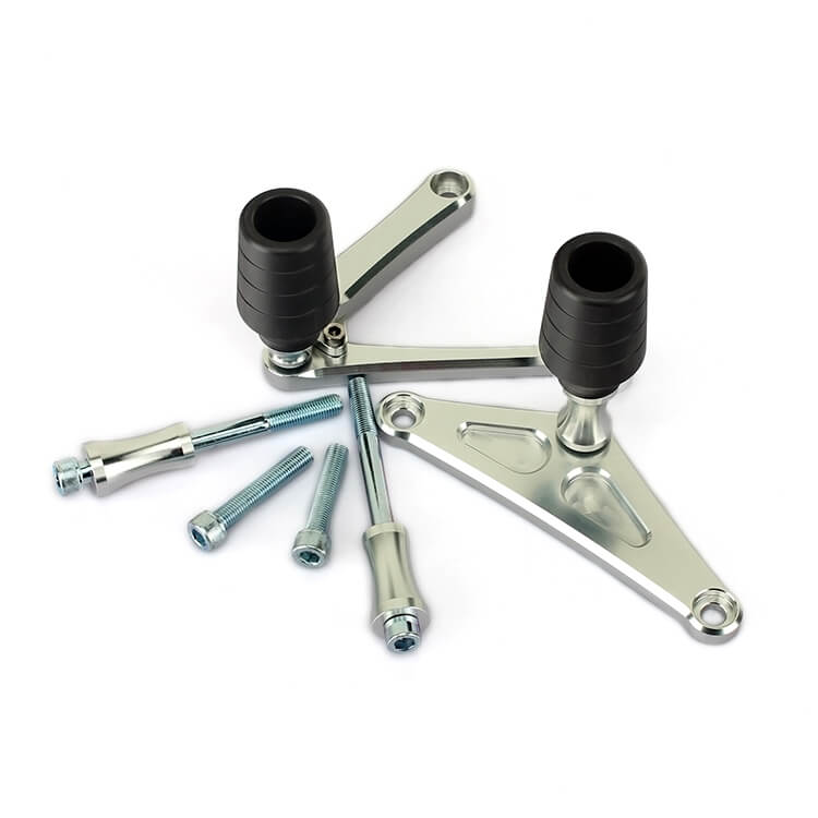 Silver Black Frame Slider for TRIUMPH DAYTONA 675 2013-2016